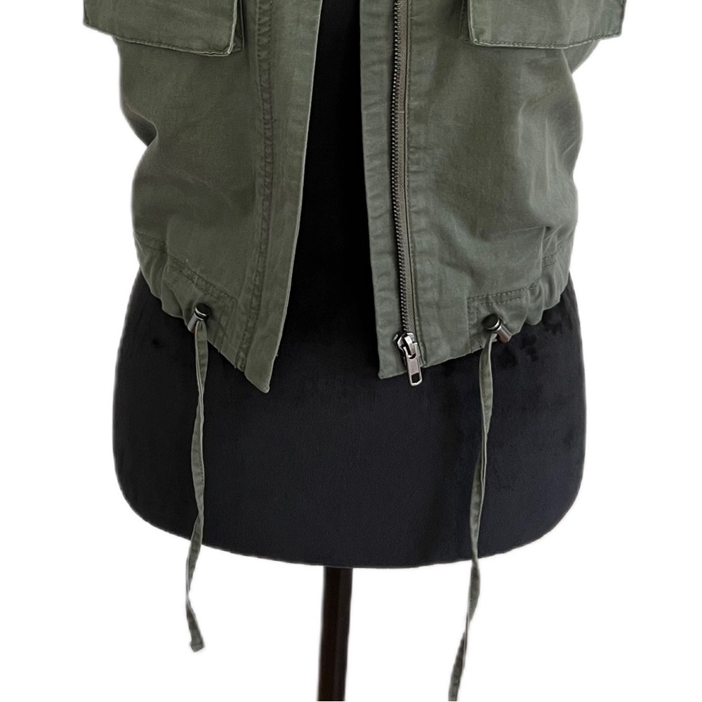 A New Day- Olive Green Zip Vest (Sz xs) - Picture 7 of 14
